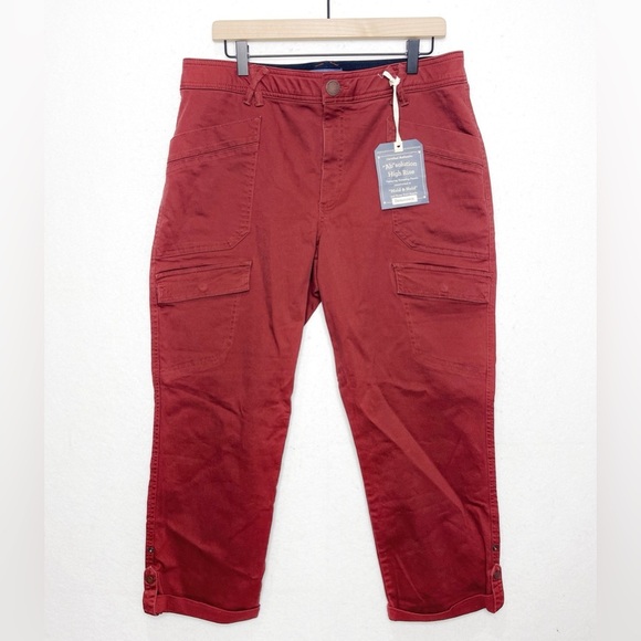 Democracy Ancient Clay Ab"solution Utility Relaxed Straight Leg Cargo Pants 16P - Picture 2 of 7